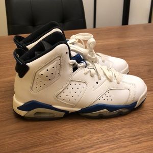 Air Jordan 6 Retro Sport Blue size 4.5 Y